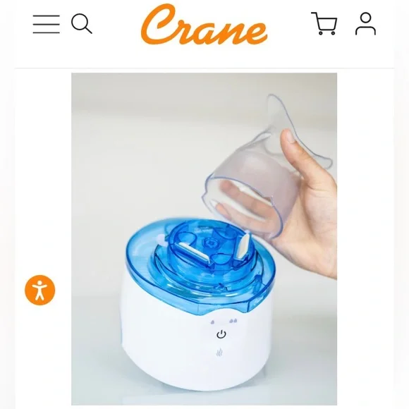 Flu/cold/dryness got you down? Crane “2 in 1 Warm Mist Humidifier and Inhaler” - Picture 5 of 16